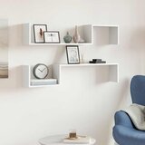  Zidne police 2 kom bijele 100 x 15 x 20 cm konstruirano drvo | shoptok.hr