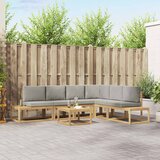  Set vanjskih sofa s jastukom 7 Komad Bijela | shoptok.hr