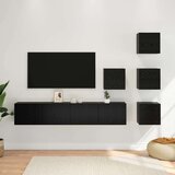  Komplet TV omaric 6 pcs 80 x 30 x 30 cm Črni hrast, (5000247688) | Shoptok.si