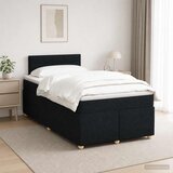  Boxspring krevet s madracem Crna 120 x 200 cm Tkanina | shoptok.hr