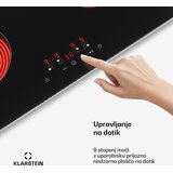Klarstein Staklokeramička ploča za kuhanje Hito | 4 zone za kuhanje | 6000 W | 9 razina snage | 60 cm | shoptok.hr