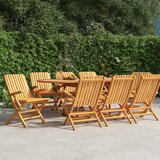  Sklopive vrtne stolice 8 kom 61x67x90 cm od masivne tikovine | shoptok.hr