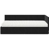  Kutni krevetni okvir s madracem 2 kom. Crna 90 x 190 cm Baršun | Shoptok.si