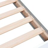 vidaXL Posteljni okvir bel 150x200 cm inženirski les | Shoptok.si