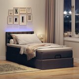  Otomanski okvir kreveta s madraca tamnosmeđi 80x200cm tkanine | shoptok.hr