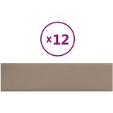  Zidna uzglavlja 12 pcs Boja cappuccina 60 x 15 cm tkanina | Eponuda.ba