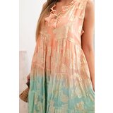 Kesi Włoski Women's sleeveless viscose dress apricot | shoptok.hr