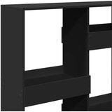 Sobna pregrada crna 100 x 33 x 135 cm konstruirano drvo | shoptok.hr