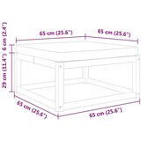  Vrtni tabure s jastukom 65x65x29 cm od masivnog drva bagrema | shoptok.hr