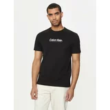 Calvin Klein Majica Flock Logo K10K113118 Črna Regular Fit