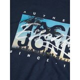 Jack & Jones Majica 'JJColton' nočno modra / svetlo modra / bela | Shoptok.si