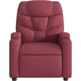  Električni naslonjač od tkanine crvena boja vina | shoptok.hr