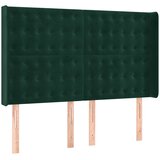  box spring s madracem LED tamnozeleni 140x200 cm baršun | shoptok.hr