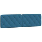 Maison Chic posteljno vzglavje - vzglavna omarica - vzglavna stranica modra 180 cm žamet, (21704082) | Shoptok.si