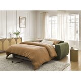 Bobochic Paris Zelena sedežna garnitura za spanje/raztegljiva iz šenilje 240 cm Hugo – | Shoptok.si