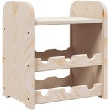  Stalak za vino s gornjom pločom 33x25x37 cm od masivne borovine | Eponuda.com