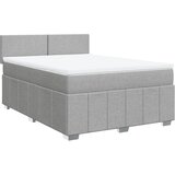  Krevet box spring s madracem svjetlosivi 140x200 cm od tkanine | shoptok.hr