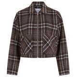 Vila Plašči Karine Jacket - Coffee Bean/Blue Kostanjeva Cene
