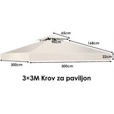 Venturo Gazebo zamensko platno 3x3m Bež Slike
