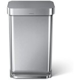 simplehuman Jeklen koš za smeti s pedalom v srebrni barvi 45 l – | Shoptok.si