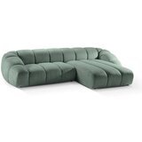 Micadoni Home Svijetlo zelena baršunasti kutna garnitura Diana – | shoptok.hr