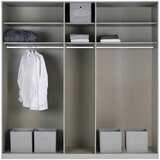 Rauch Möbel omara s klasičnimi vrati, srebrne barve, bela | Shoptok.si
