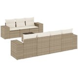  8-dijelni set vrtnih sofa od poliratana s jastucima bež | shoptok.hr