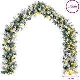  Božićni vijenci Zelena i bijela 270 cm PVC 50 LED lampica | shoptok.hr
