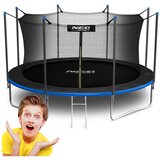  Vrtna trampolina 15 ft / 465 cm s unutarnjom zaštitnom mrežom i ljestvama, Neo-Sport | shoptok.hr