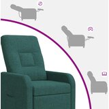  Fotelja s nagibom Tamnozelena Tkanina | shoptok.hr