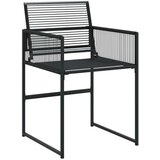  15-dijelni vrtni blagovaonski set poliratan crni | shoptok.hr