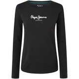 Pepe Jeans Majica z dolgimi rokavi ženska, črna barva | Shoptok.si