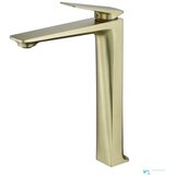 ELITE EDITION Kopalniška armatura BS1910 | Pipa s pritrditvijo na umivalnik ali pult — Brušeno zlato — 28 cm | Shoptok.si