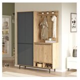 Hanah home Komplet predsoblja OS1-SA, 147.4x35.5x195.6 cm, Antracit | Eponuda.ba