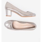  Grey pumps with silver decoration | ePonuda.com