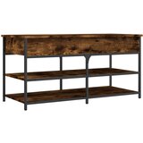 Maison Chic Klop za čevlje - Sedež za čevlje dimljen hrast 100x42,5x50 cm inženirski les, (21778200) Cene