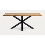 Kave Home Jedilna miza z mizno ploščo v hrastovem dekorju 90x160 cm Argo – | Shoptok.si