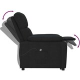  Električni naslonjač od tkanine crni | shoptok.hr
