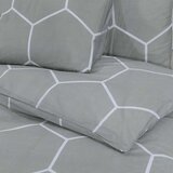  Set posteljine za poplun sivi 200x220 cm pamučni | shoptok.hr