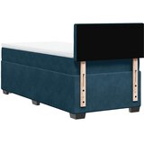 Box spring krevet s madracem plavi 100x200 cm baršunasti | Eponuda.com