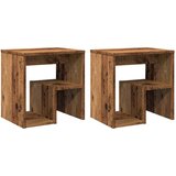 Maison Chic Dvo delni komplet Nočne omarice - Nočne mize starinski les 40x30x40 cm inženirski les, (21688114) Cene