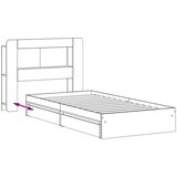  Okvir kreveta s pohranom s ladicama Betonska siva 90 x 190 cm - Betonska siva 90 x 190 cm sa središnjom policom | shoptok.hr