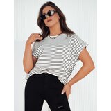 DStreet Bluzka damska w paski MONLET biała | Shoptok.si