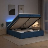  od pjene s madracem i LED-om Plava 200 x 200 cm Tkanina | shoptok.hr