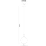 Globo VISEČA SVETILKA DALTON 25/141 cm E27 | Shoptok.si