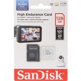 San Disk High Endurance video microSDHC 128GB + SD Adapter Full HD / 4K video, do 100/40 MB/s C10, U3, V30 | Shoptok.si