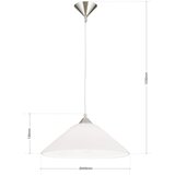 Orion HL 6-1525/1 - Luster na sajli GRADO 1xE27/60W/230V prečnik 40 cm matni hrom | Eponuda.com