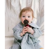Bibs Colour dude (okrugle) - Holiday Bow (vel.2) Ivory Plum | Shoptok.si