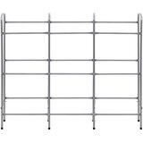 Police za pohranu za 9 sanduka srebrne 145x33x116 cm čelične | shoptok.hr