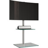 MID.YOU STOJALO ZA TV prozorno, srebrne barve | Shoptok.si
